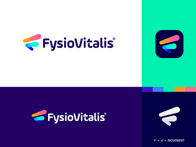 FysioVitalis - Logo Design v7 a b c d e f g h i j k l m n brand lifestyle logo modern logo design monogram netherlands o p q r s t u v w x y z physical therapy physics physiotherapy sport t h e q u i c k b r o w n f o x vital vivid colors