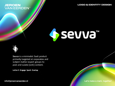 Sevva - Logo Design / Part 2⚡️ 3d abstract arrow bolt branding chart electric interact logo overlap platform rate s saas service sevva smart social spark symbol