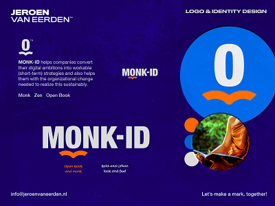 MONK-ID - Logo Concept / Part 2 avatar bold book branding communicate digital head identity design lettermark logo m monk monogram open orange strategy transparency urban wordmark zen