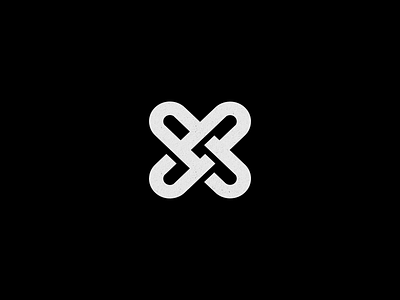 X branding cut grid letter lettering logo mark monogram path shade x