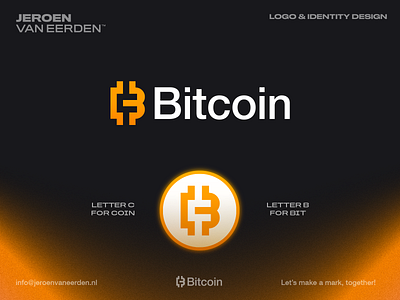 Bitcoin ₿ - Logo Redesign (unofficial) bitcoin branding coin crypto cryptocurrency finance identity design logo logo concept logo mark money monogram symbol visual identity design