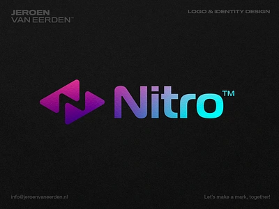 RTL Nitro Now - Logo Redesign Proposal ▶️ branding broadcast fluent future gradient identity logo logo trend modern logo n negative space logo nitro online rtl service show stream texture tv visual identity design