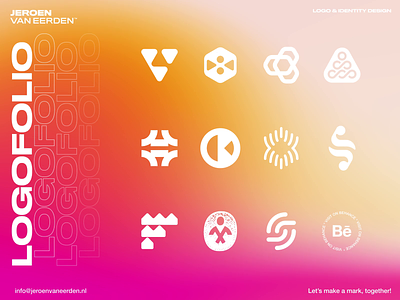 Logofolio - Béhance Project ✨ animation branding gradient gradient logo logo logo animation logo design logofolio motion graphics symbol visual identity design