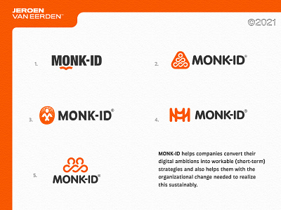 MONK-ID - Logo Concepts 👀⁣⁣⁣⁣⁣⁣⁣⁣⁣⁣⁣⁣⁣