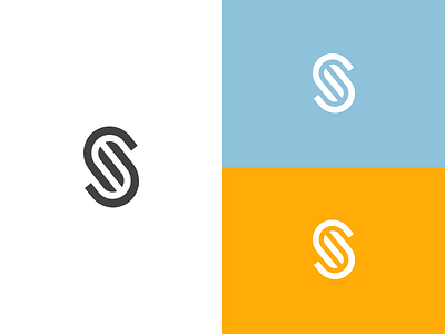 S Mark Simplified. branding identity illusion letter lettering logo mark monogram s