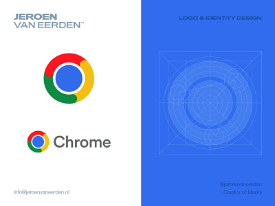 Google Chrome - Logo Redesign 2022 brand identity design chrome creative logo dynamic logo design google logo logo grid logo redesign redesign smart logo symbol visual identity design