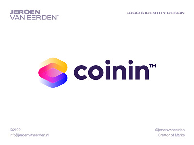 Coinin - Logo Design blend mode c logo coin coinin crypto cryptocurrency finance gradient letter c logo design monogram token