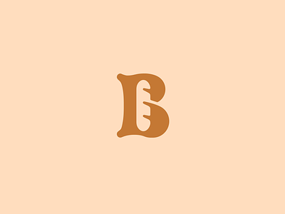B for Bakery. b bake bakery bread letter lettering monogram