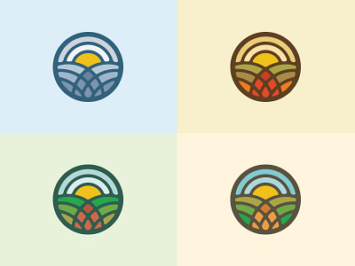 Seasons colors fall icons illustrator land nature season seasons spring summer winter