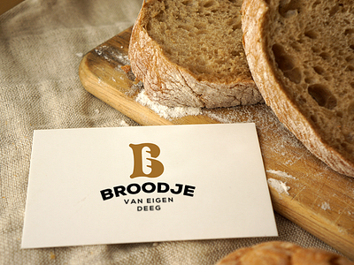 Business Card for Bakery. b bake baker bakery branding bread business card dough letter lettering