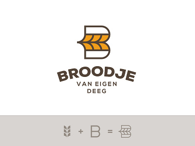 B for Bakery - Unused concept. b bake bakery bread corn france french grain letter monogram
