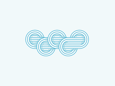 Dribbble Playoff circles lines olympics overlap rings sport sports tribute yoga