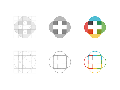 Google+ branding concept google grid guidelines icon identity lines plus redesign social