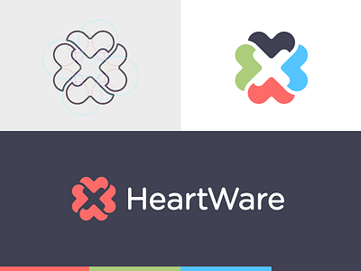 HeartWare Identity Construction code connect grid hardware heart hearts heartware pattern software wired
