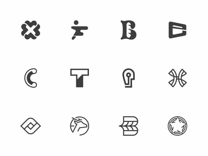 Marks and Symbols branding creative gif icon logo mark marks monogram portfolio symbol