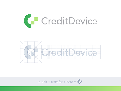 CreditDevice Identity Concept abstract c credit credits device finance icon logo minimal modern symbol