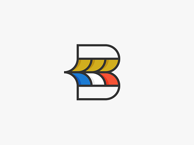 B for Bakery - Unused Concept b baker bakery branding bread france french identity letter logo monogram wheat