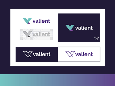 Valient Identity advertisement branding corporate identity marketing monogram research strategy v valient violet