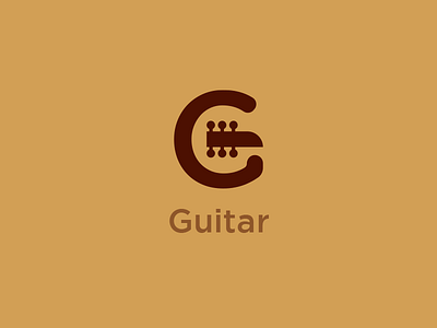G For Guitar g guitar identity letter lettering logo monogram music string symbol