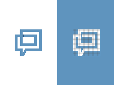 PhotoTalk branding chat communicate icon logo media photo refined repeat social talk