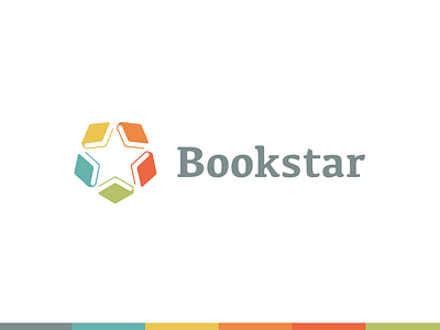 Bookstar best book books education favorite identity logo popular read reading star stars