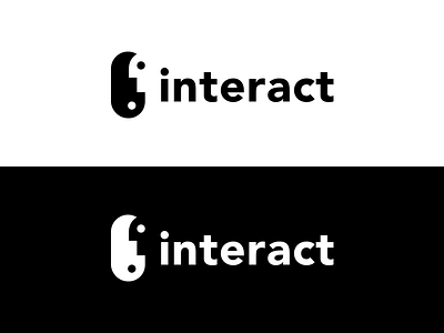 Interact identity connect human interact interaction logo negativespace social symbol trademark