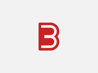 B3 Monogram 3 b b3 letter lettering logo minimal monogram negativespace number symbol trademark