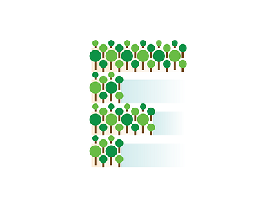 F for Forest f forest green icon illustration logo mark nature symbol tree trees vector
