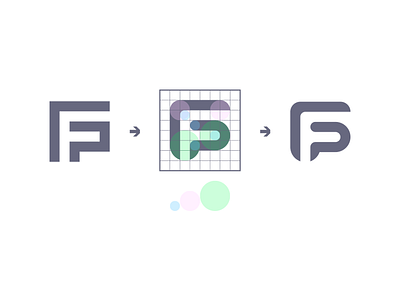FP Monogram - Suggestion branding f identity logo monogram p