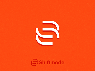 S Shiftmode grid lines logo loop minimal negative space pattern repeat s simple smart