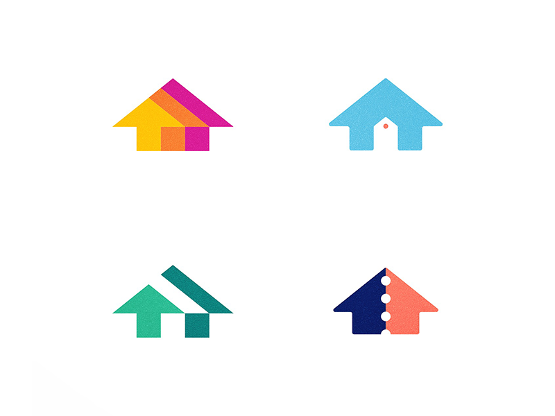 Housing Unused home apartment for rent estate real estate rental rent up arrow logo icon house