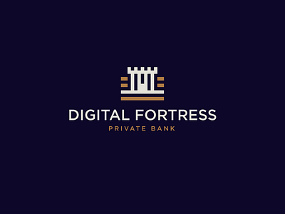 Digital Fortress bank banking castle credit digital finance fortress money save transfer wire wired