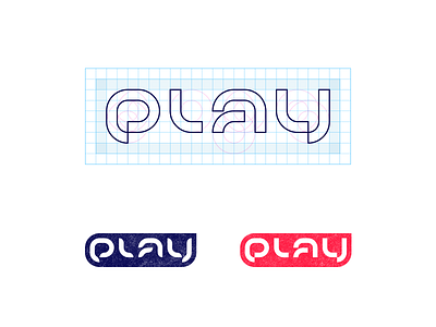 Play Lettering circle connect custom identity interact letter lettering logo play playing type