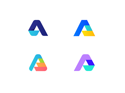 A Explorations a abstract branding colors creative exploration geometric icon identity logo logos mark