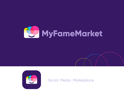 My Fame Market bag fame grow identity logo market marketing shop shopping smile social social media