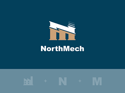 NorthMech factory logo m mech mechanic monogram n nm north northern sweden