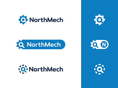 NorthMech final proposals gear icon logo mech mechanic mind north shine staffing sun sweden user