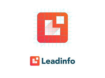 Leadinfo arrow b2b business data digital info l lead leadinfo logo monogram movement
