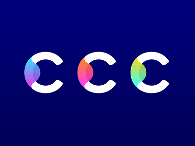 C Variations analytics app c data gradient icon layer layers letter logo loop monogram
