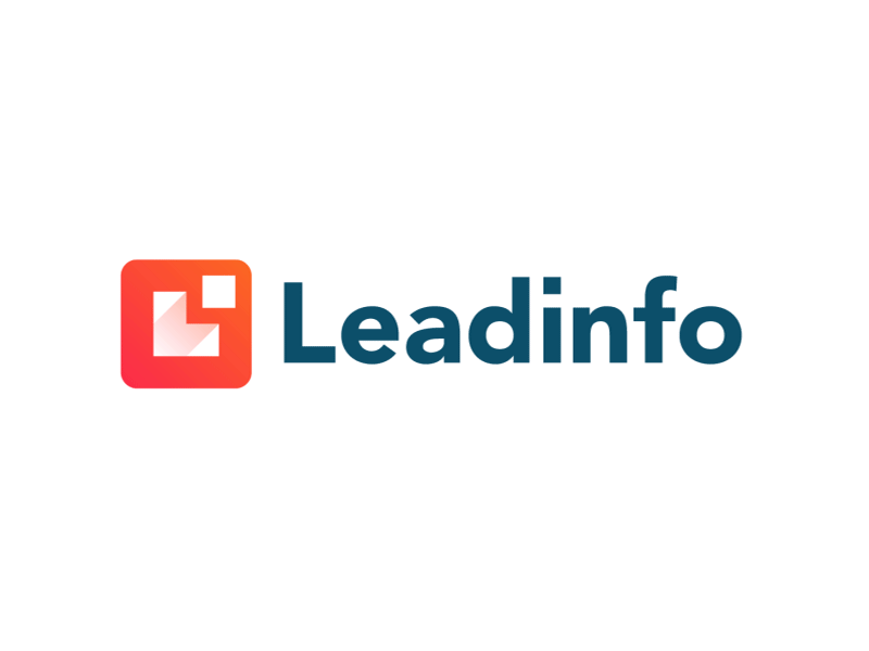 Leadinfo Animation arrow b2b business data digital info l lead leadinfo logo monogram movement