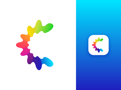 C for Creativity and Create app artist c color colors colour creative gradient ink paint painting