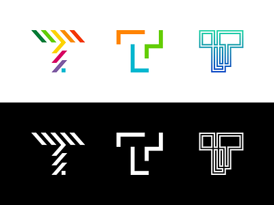 Logo Explorations - T energy forward letter lines logo monogram move startup synergy t tech