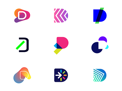 Logo Designs - Letter D branding code d dev develop developer icon letter logo portfolio