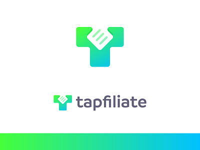 Tapfiliate - Logo Concept adjust affiliate block build doc file grow letter logo monogram t tap