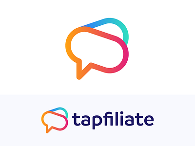 Tapfiliate - Logo Proposal (3) ad affiliate bubble bullhorn chat grow logo media positive speak speaker tap
