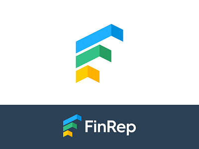 FinRep arrow branding chart data f finance finrep identity logo report reporting solutions