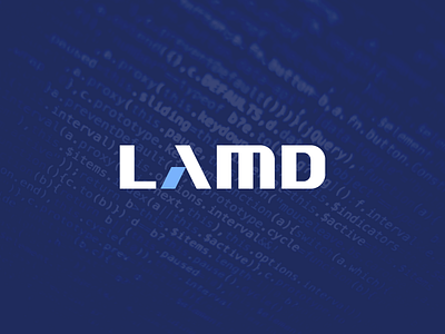 LAMD Logo Concept branding code data digital identity lambda language lettering logo program programming