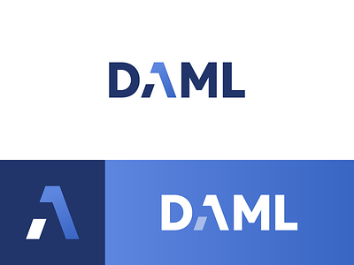 DAML - Logo Design branding code codepoint data digital lambda language lettering logo multimap programming