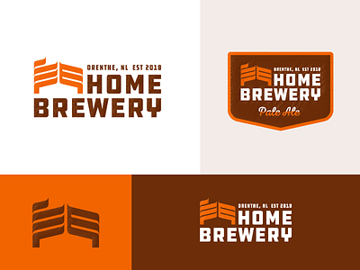 Home Brewery - Logo Design beer brew brewery craft dutch home house identity kettle local logo negative space