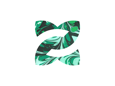 Z for Zen aura elements fluent identity logo monogram negative space organic vibe vibrant z zen